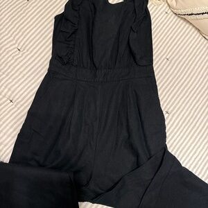 Ruffle tie back romper